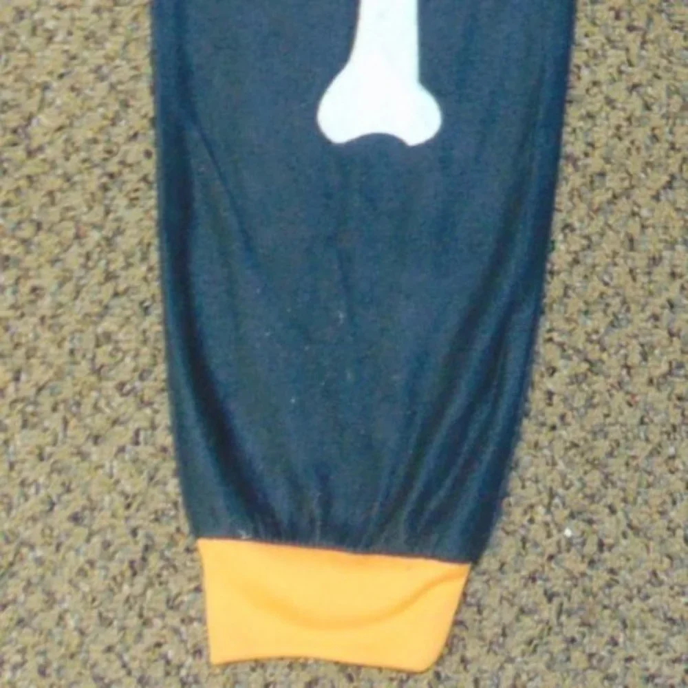 Skeleton 1 Pc Halloween Pajamas 8 Glow in Dark Black Fleece Zip Up Kids